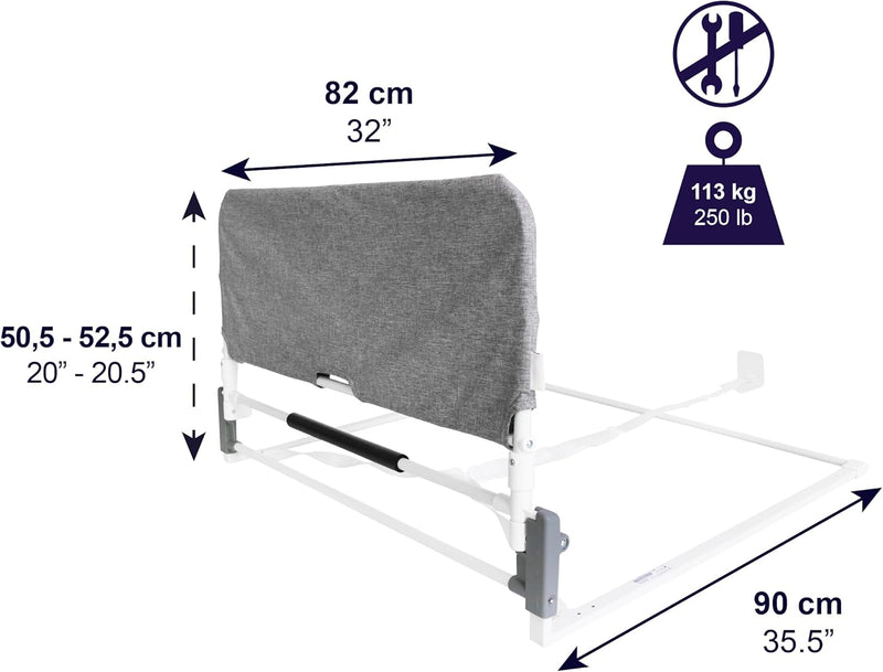 Bed Rail for Elderly Adults Foldable Safety Guard