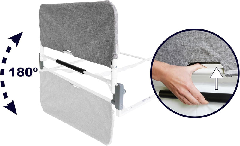 Bed Rail for Elderly Adults Foldable Safety Guard