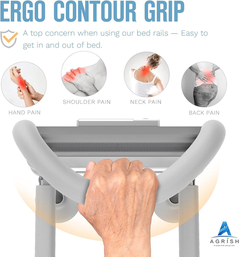 Bed Rail for Elderly Adults with LED Light