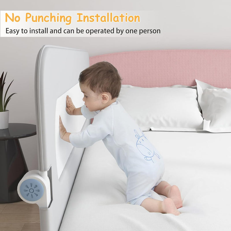 Bed Rail for Toddlers Foldable Toddler Guard Adjustable