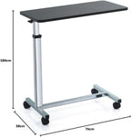 Bed Table with 4 Castors and Height Adjustable