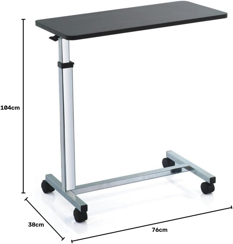 Bed Table with 4 Castors and Height Adjustable