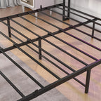 Bed with Storage Wooden Headboard