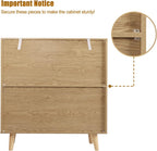 Bedroom Chest of 3 Drawers Wooden Closet Dressers
