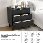 Bedroom Chest of 3 Drawers Wooden Closet Dressers