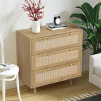 Bedroom Chest of 3 Drawers Wooden Closet Dressers