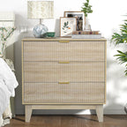 Bedroom Chest of 3 Drawers Wooden Closet Dressers