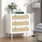 Bedroom Chest of 3 Drawers Wooden Closet Dressers