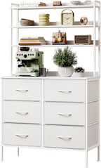 Bedroom Chest of Drawers 3-Tier Wooden Storage Shelf