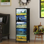 Bedroom Chest of Drawers with 5 Fabric Van