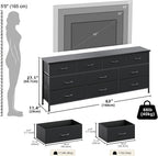 Bedroom Dresser Chests of Drawers with 10 Fabric