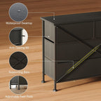 Bedroom Dresser Chests of Drawers with 10 Fabric