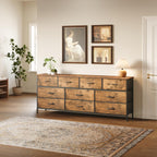 Bedroom Dresser Chests of Drawers with 10 Fabric