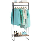 Bedroom Storage Large Metal Clothes Rack Wardrobe