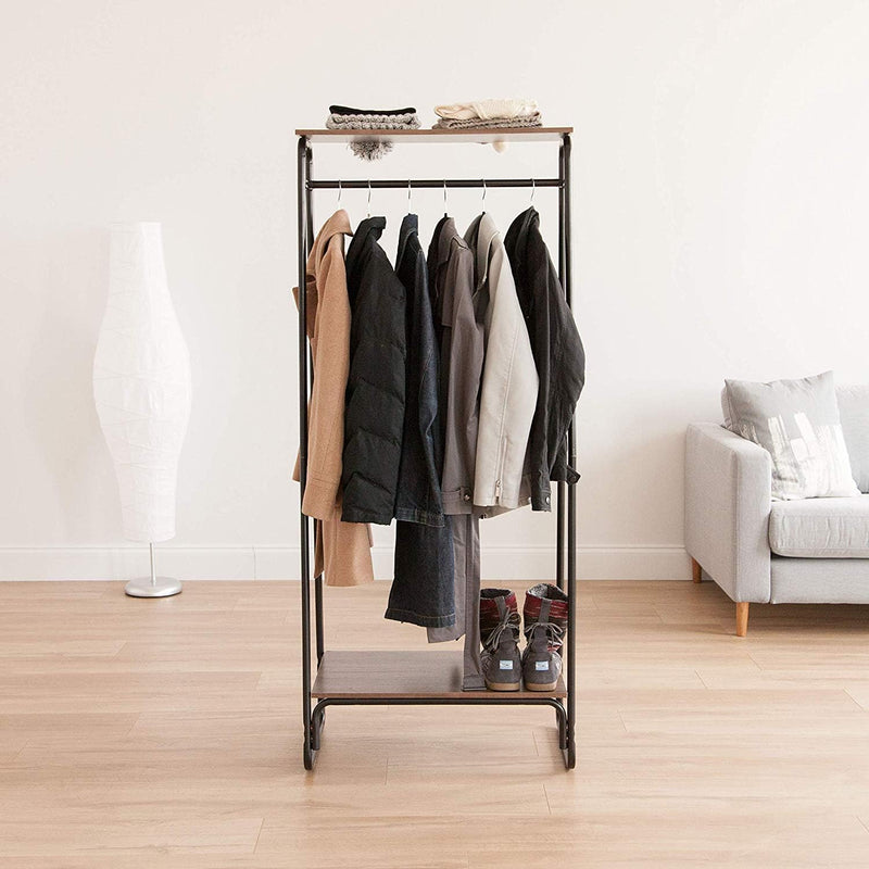 Bedroom Storage Large Metal Clothes Rack Wardrobe