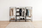 Bedroom Storage Large Metal Clothes Rack Wardrobe