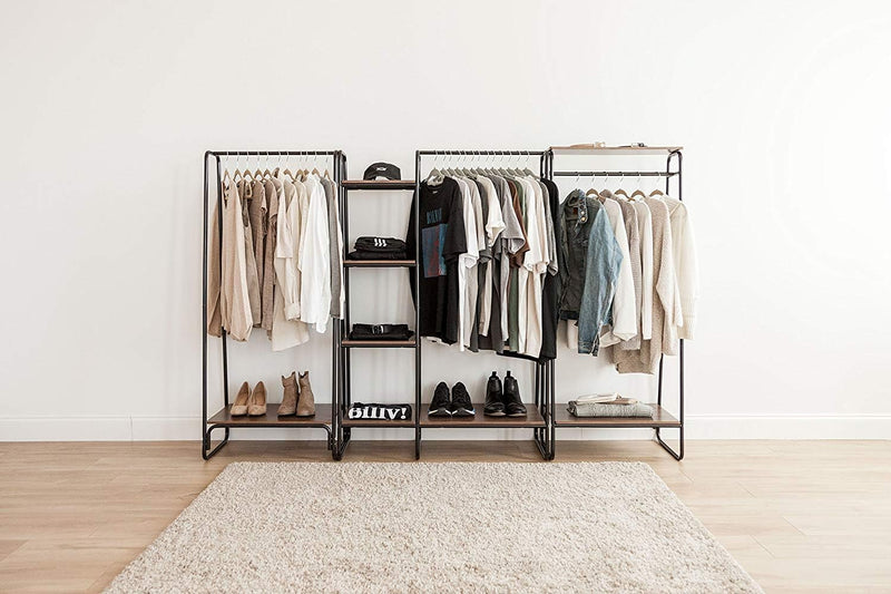 Bedroom Storage Large Metal Clothes Rack Wardrobe