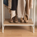 Bedroom Storage Large Metal Clothes Rack Wardrobe