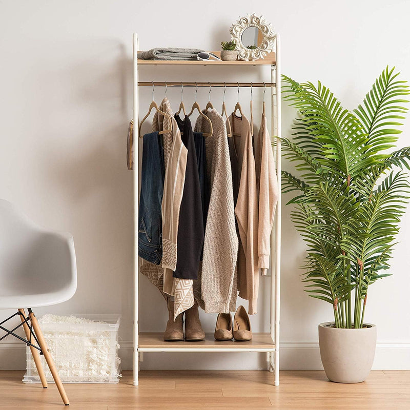 Bedroom Storage Large Metal Clothes Rack Wardrobe