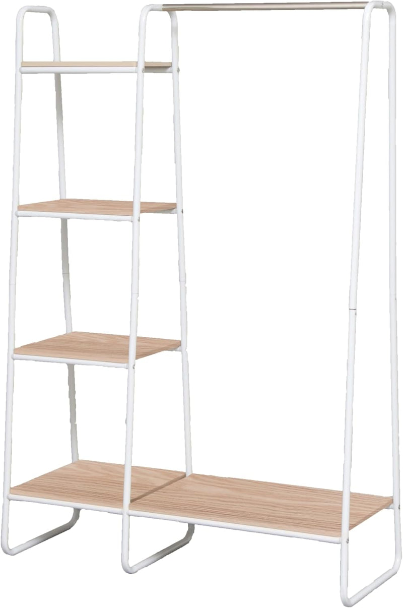 Bedroom Storage Metal Clothes Rack Wardrobe with Shelf