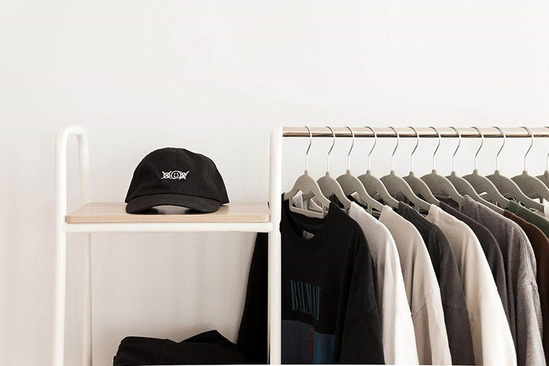 Bedroom Storage Metal Clothes Rack Wardrobe with Shelf