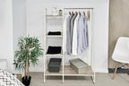 Bedroom Storage Metal Clothes Rack Wardrobe with Shelf