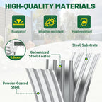 Beds for Garden Galvanised Planters Box (Set of 2)