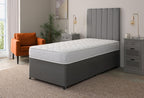 Beds Quilted Brick Sprung Hybrid Single Mattress
