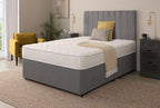 Beds Quilted Brick Sprung Hybrid Single Mattress