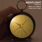 Bedside Clocks Battery Operated Non Ticking Desk Clock