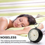 Bedside Clocks Battery Operated Non Ticking Desk Clock