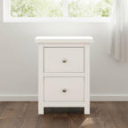 100% Oak Top Bedside Cabinet Deep Drawers Fully
