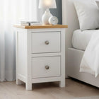White 2 Drawers