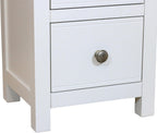 100% Oak Top Bedside Cabinet Deep Drawers Fully