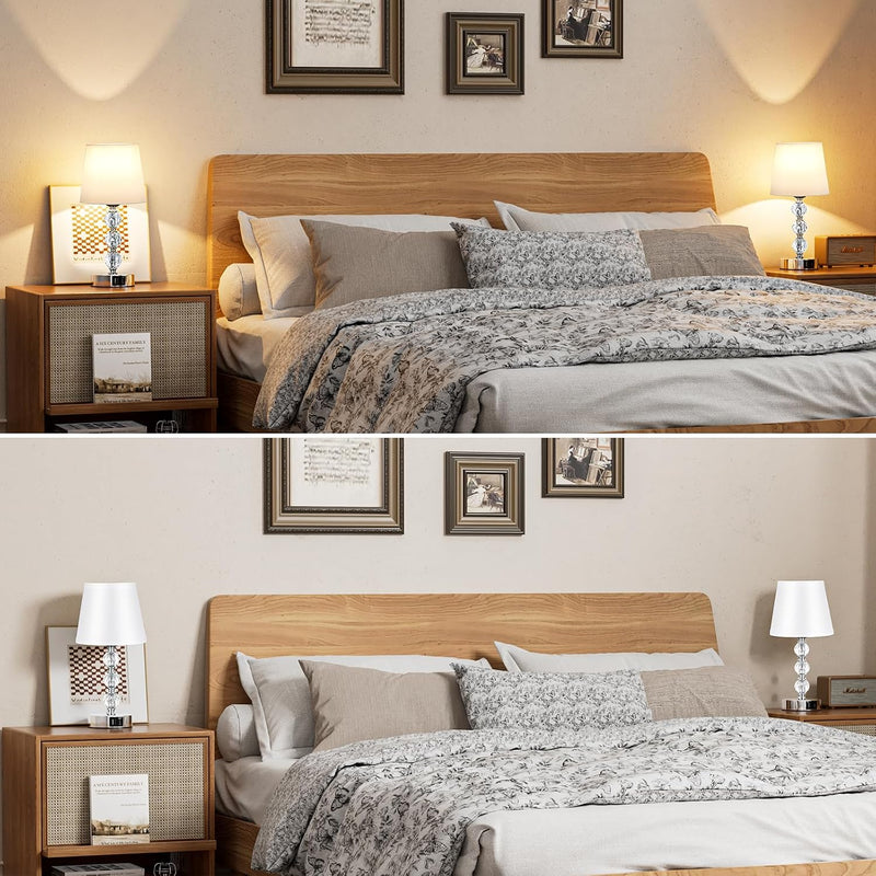 Bedside Table Lamp Crystal Touch Lamps for Bedroom