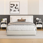 Bedside Table Nightstand with 2 Drawers Leg Modern