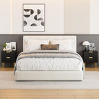 Bedside Table Nightstand with 2 Drawers Leg Modern