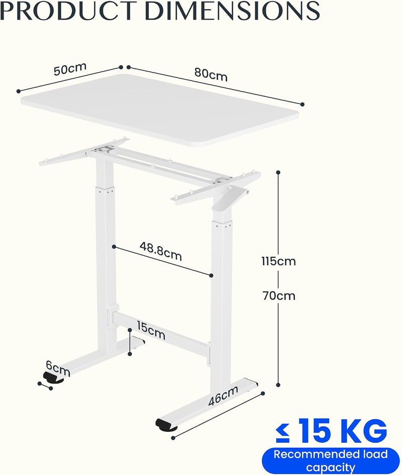 Bedside Table Pneumatic Standing Desk