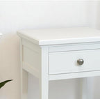 Bedside Table Real Wood Slim Cabinet Living Room