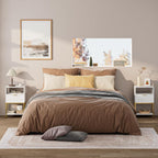 Bedside Table Small Cabinet with Drawer and Storage