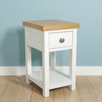 Bedside Table Solid Real Oak Top Cabinet Wood