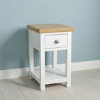 Bedside Table Solid Real Oak Top Cabinet Wood