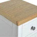 Bedside Table Solid Real Oak Top Cabinet Wood