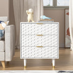 Bedside Table with 3 Drawers Bed Side