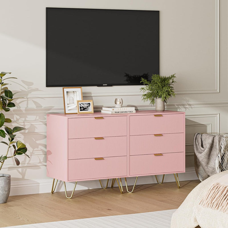 Bedside Table with 3 Drawers Chest of Bedroom