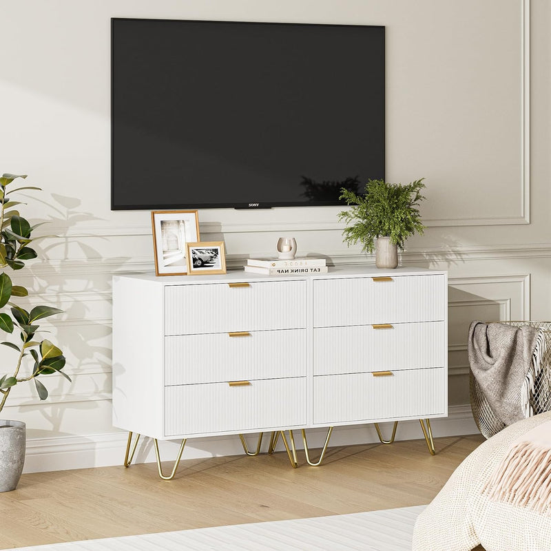 Bedside Table with 3 Drawers Chest of Bedroom
