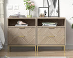 Bedside Table with 3 Drawers Nigntstand for Bedroom
