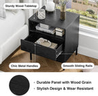 Bedside Table with 3 Drawers Nigntstand for Bedroom