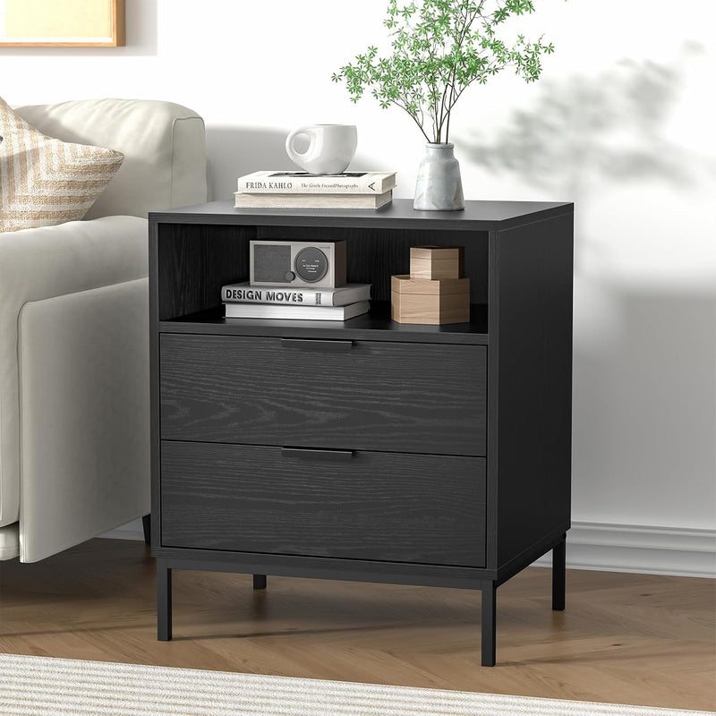 Bedside Table with 3 Drawers Nigntstand for Bedroom