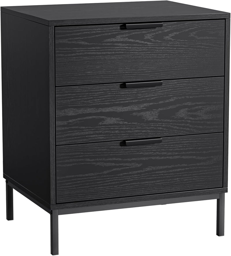 Bedside Table with 3 Drawers Nigntstand for Bedroom
